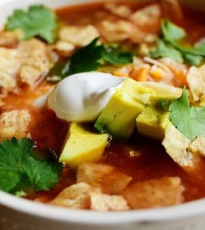 Pioneer Woman Slow Cooker Chicken Tortilla Soup