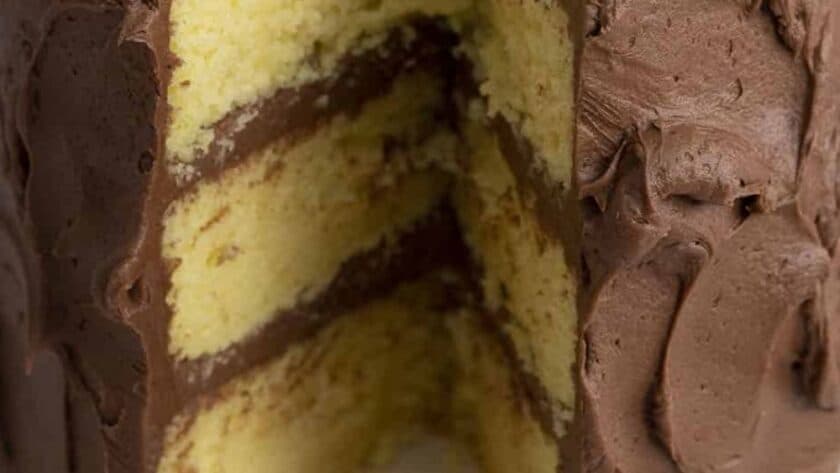 Pioneer Woman Yellow Cake with Chocolate Frosting