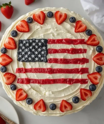 Pioneer Woman American Flag Cake