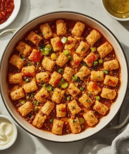 Pioneer Woman Big Mac Tater Tot Casserole