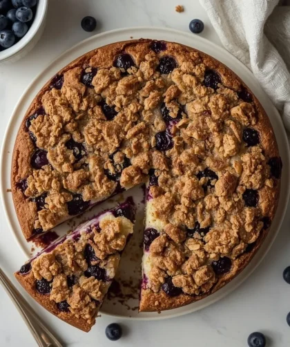 Pioneer Woman Blueberry Buckle Coffee Cake