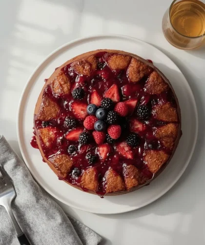 Pioneer Woman Boozy Berry Upside-Down Cake