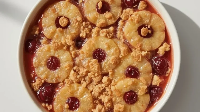 Pioneer Woman Cherry Pineapple Dump Cake