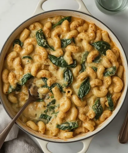 Pioneer Woman Chicken Florentine Mac and Cheese