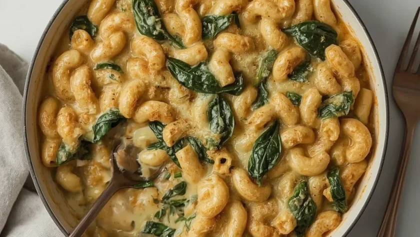 Pioneer Woman Chicken Florentine Mac and Cheese
