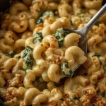 Pioneer Woman Chicken Florentine Mac and Cheese - recipe card