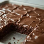 Pioneer Woman Chocolate Sheet Cake - recipe card