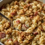 Pioneer Woman Ham and Noodle Casserole - recipe card