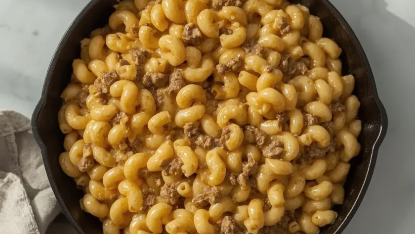 Pioneer Woman Hamburger Mac and Cheese
