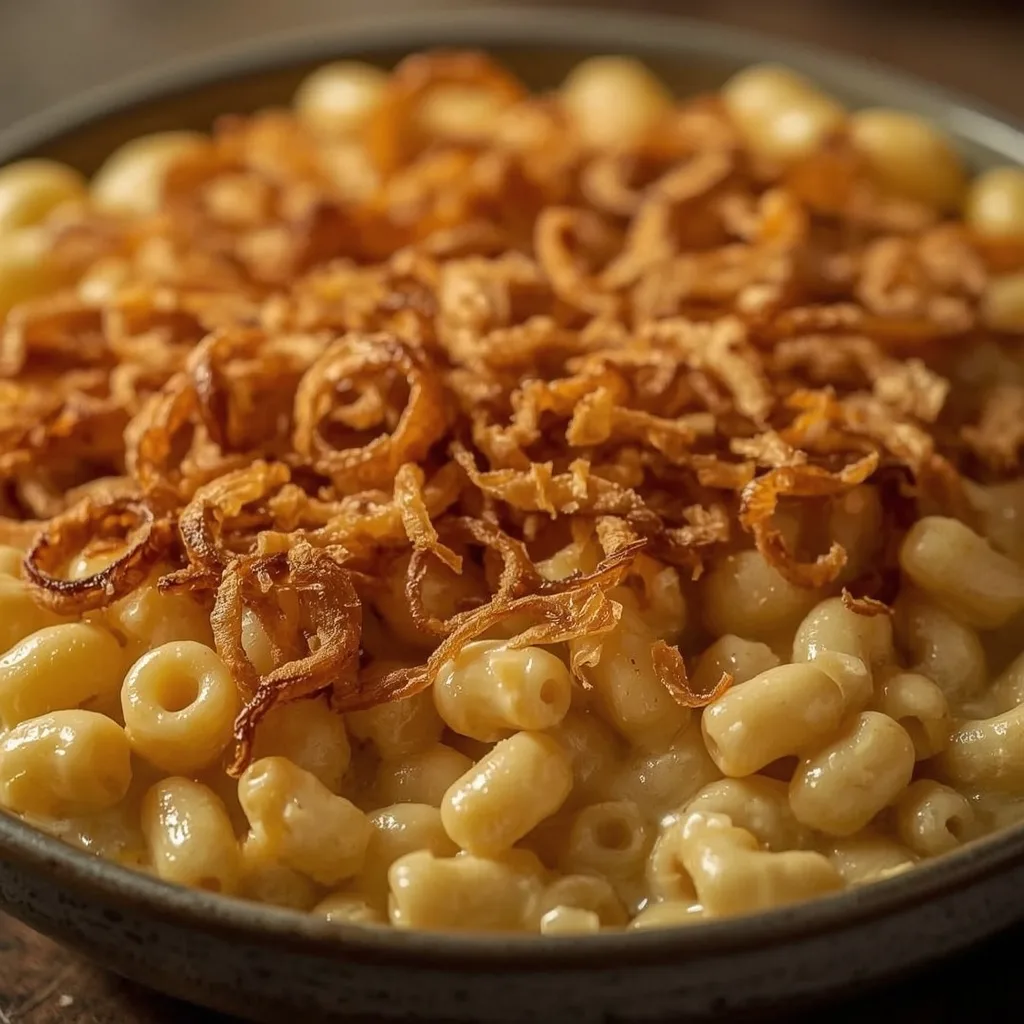 Pioneer Woman Mac and Cheese with French Fried Onions