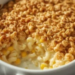 Pioneer Woman Macaroni Corn Casserole - recipe card