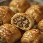 Pioneer Woman Mini Sausage Rolls - recipe card
