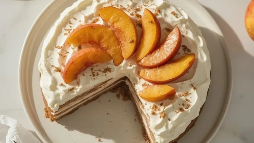 Pioneer Woman Peach and Brown Sugar Icebox Cake