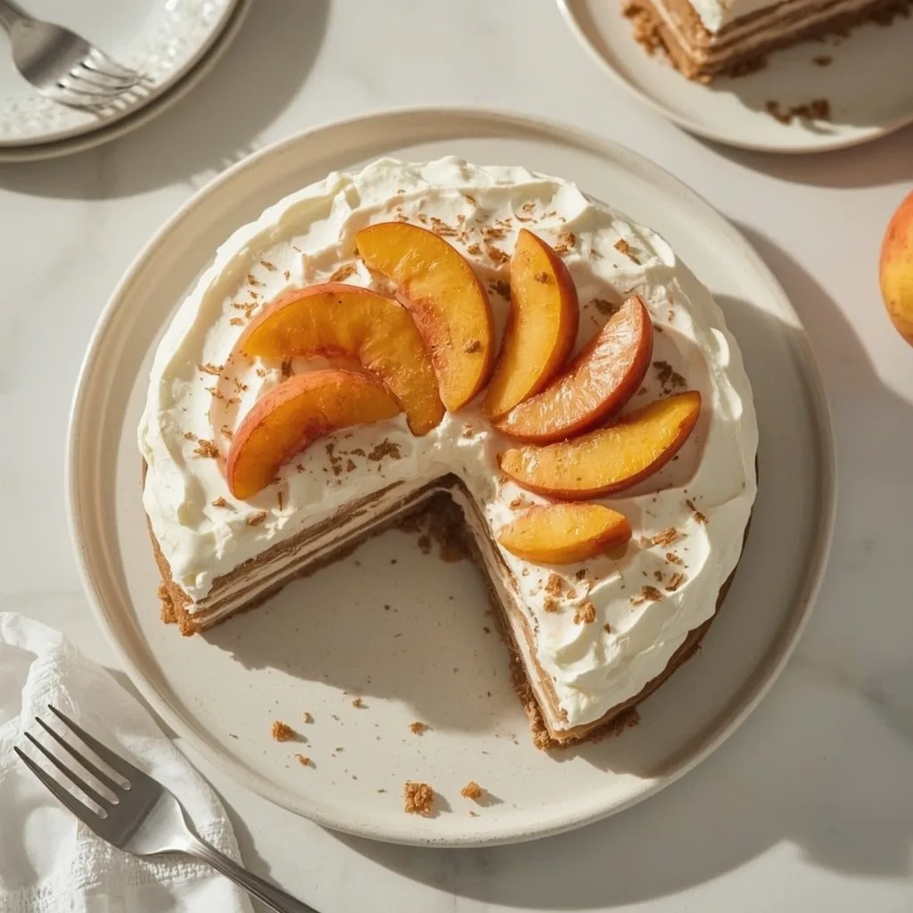 Pioneer Woman Peach and Brown Sugar Icebox Cake