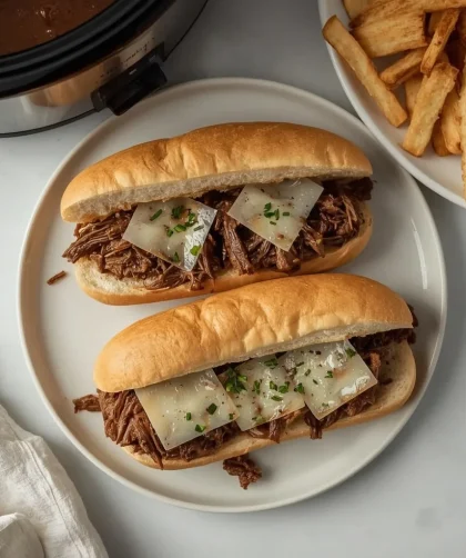 Pioneer Woman Slow Cooker French Dip Sandwiches