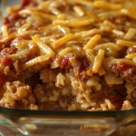 Pioneer Woman Spanish Rice Casserole - recipe card