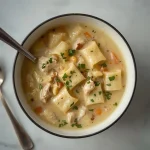 Creamy White Lasagna Soup