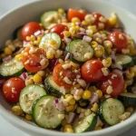 Pioneer Woman 4th of July Zucchini Salad - recipe card