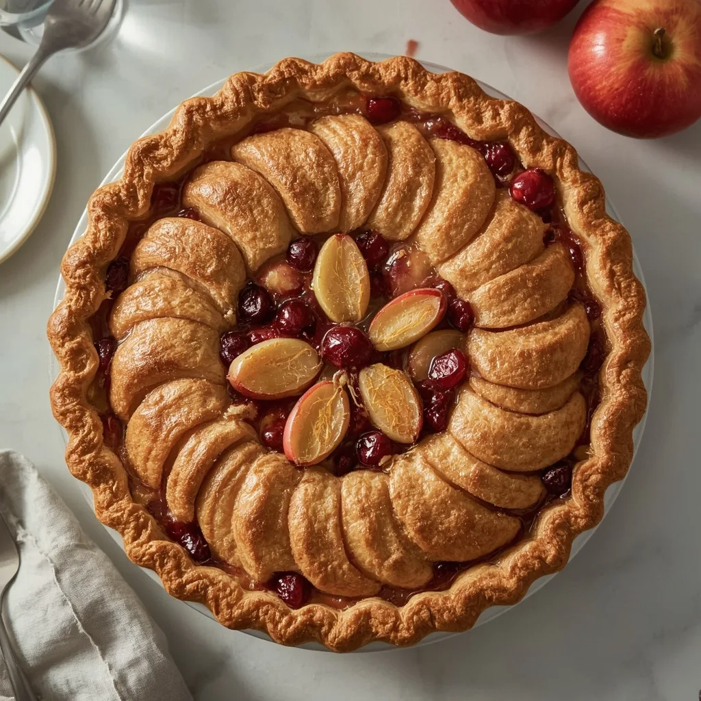 Pioneer Woman Apple Cranberry Pie