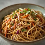 Pioneer Woman Asian Noodle Salad - recipe card