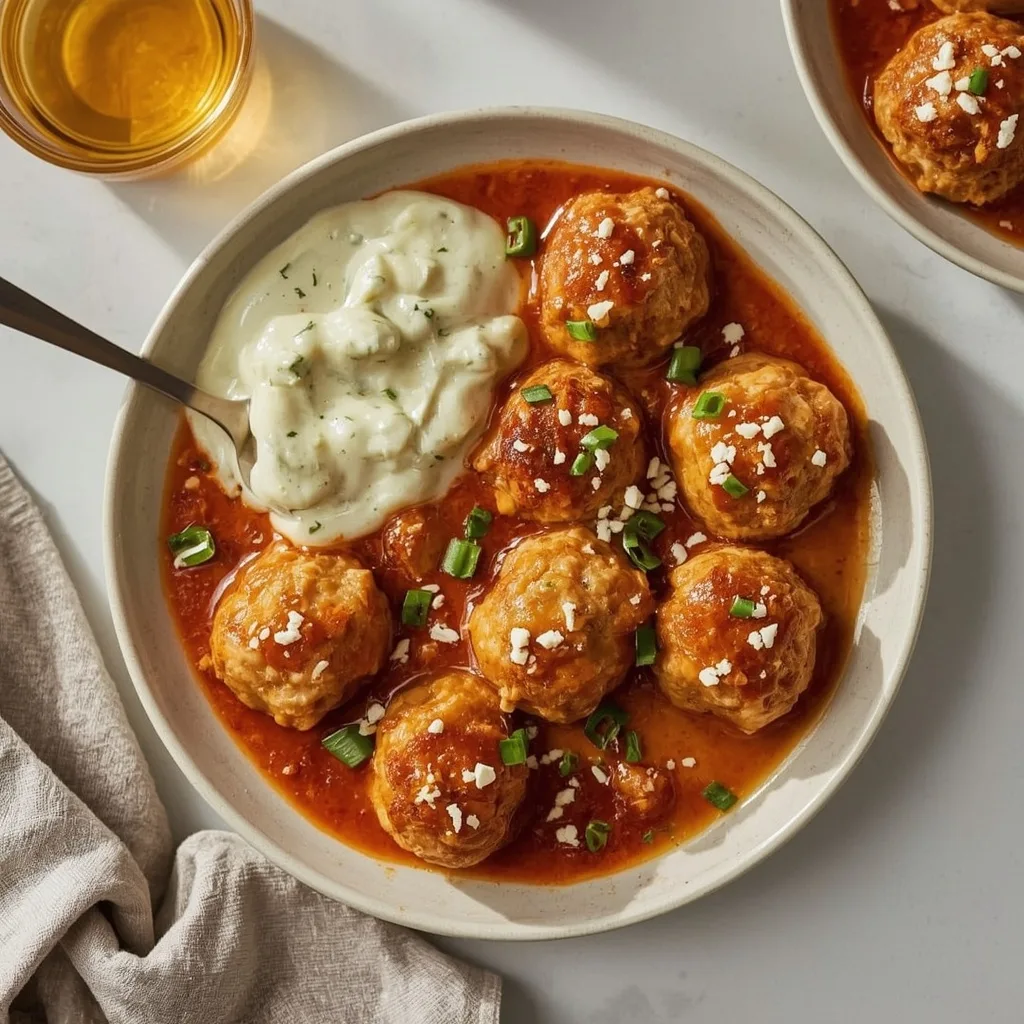Pioneer Woman Buffalo Chicken Meatballs