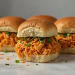 Pioneer Woman Buffalo Chicken Sliders - recipe card