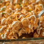 Pioneer Woman Buffalo Chicken Tater Tot Casserole - recipe card