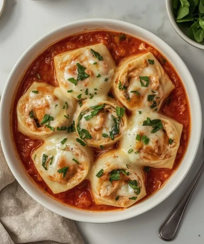Pioneer Woman Chicken Lasagna Roll-Ups