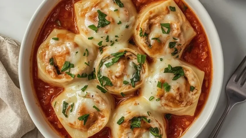 Pioneer Woman Chicken Lasagna Roll-Ups