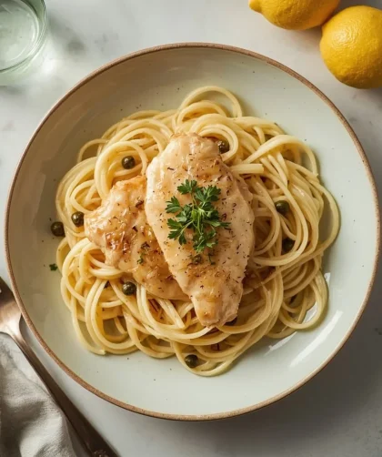 Pioneer Woman Chicken Piccata with Buttery Lemon Noodles
