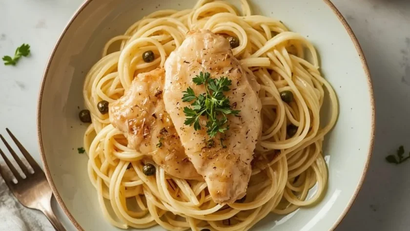 Pioneer Woman Chicken Piccata with Buttery Lemon Noodles