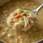 Pioneer Woman Chicken Pot Pie Soup - recipe card