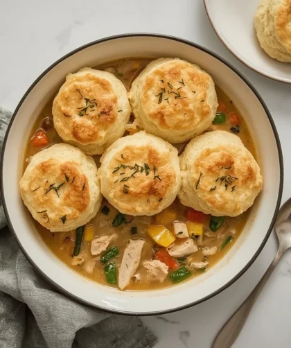 Pioneer Woman Chicken Pot Pie with Biscuits