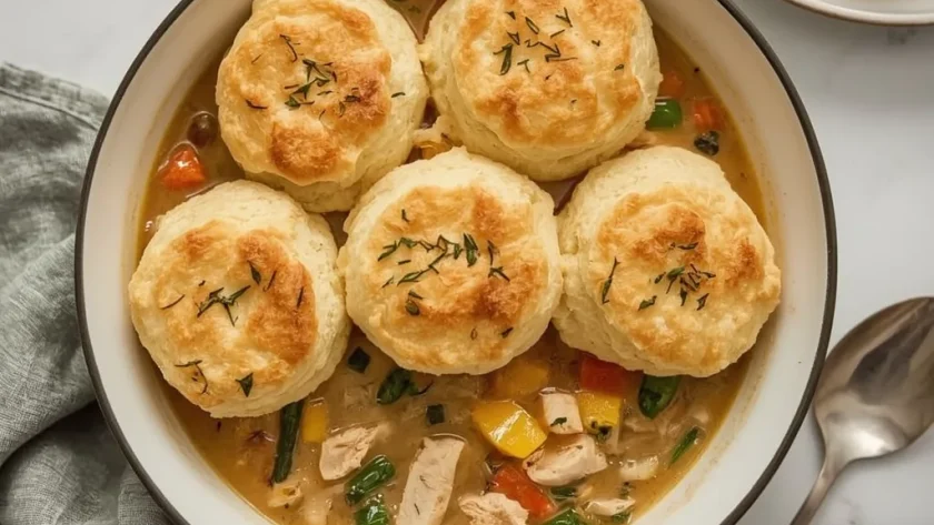Pioneer Woman Chicken Pot Pie with Biscuits
