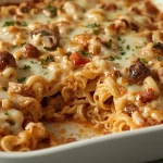 Pioneer Woman Chicken Spaghetti Bake - recipe card