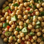 Pioneer Woman Chickpea Salad - recipe card