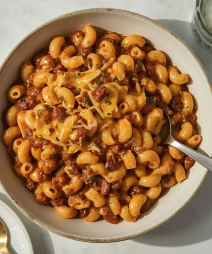 Pioneer Woman Chili Mac and Cheese