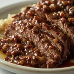 Pioneer Woman Crock Pot Brisket - recipe card