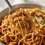 Pioneer Woman Crock Pot Chicken Spaghetti - recipe card