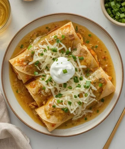 Pioneer Woman Green Chile Chicken Enchiladas