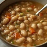 Pioneer Woman Lima Bean Soup - recipe card