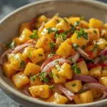 Pioneer Woman Mango Salad - recipe card