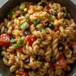 Pioneer Woman Mexican Pasta Salad - recipe card