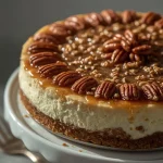Pioneer Woman Pecan Pie Cheesecake - recipe card