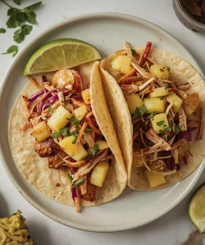 Pioneer Woman Pineapple Chicken Tacos