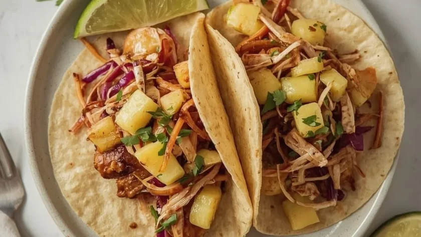 Pioneer Woman Pineapple Chicken Tacos