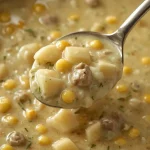 Pioneer Woman Potato Corn Chowder - recipe card