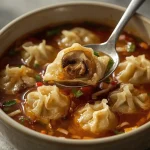 Pioneer Woman Potsticker Soup - recipe card