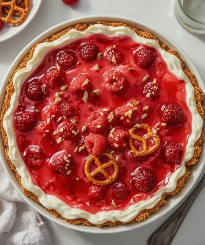 Pioneer Woman Raspberry Pretzel Jello Salad