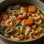 Pioneer Woman Retro Noodle Soup - recipe card